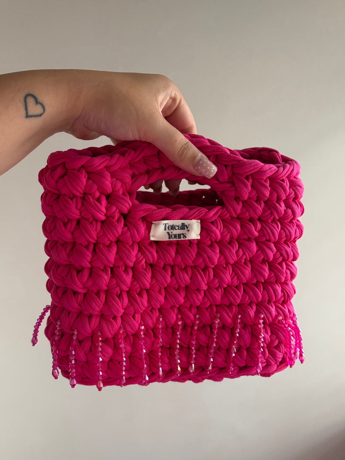 Hot Pink Beaded Mini