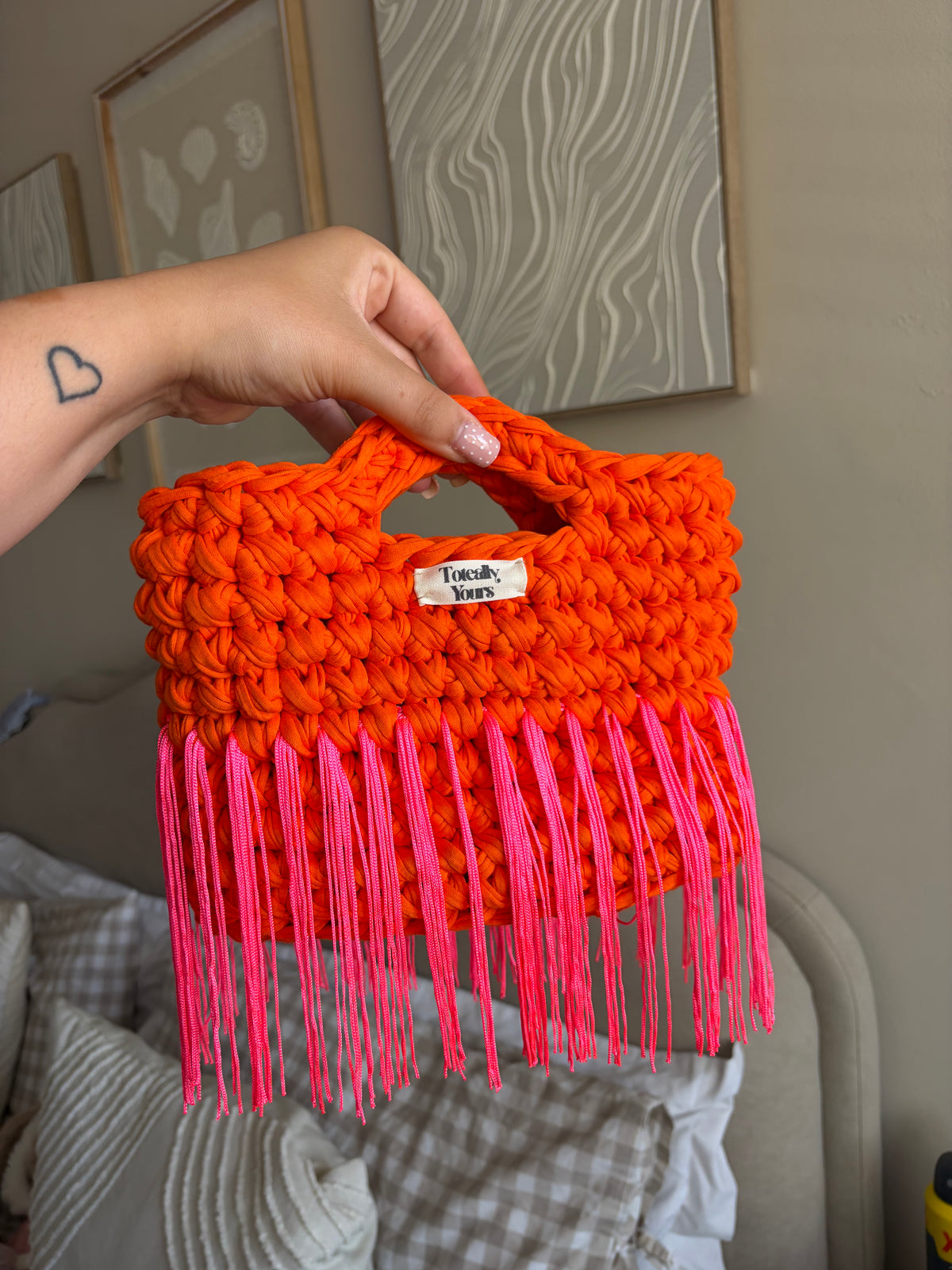 Orange Tassel Mini