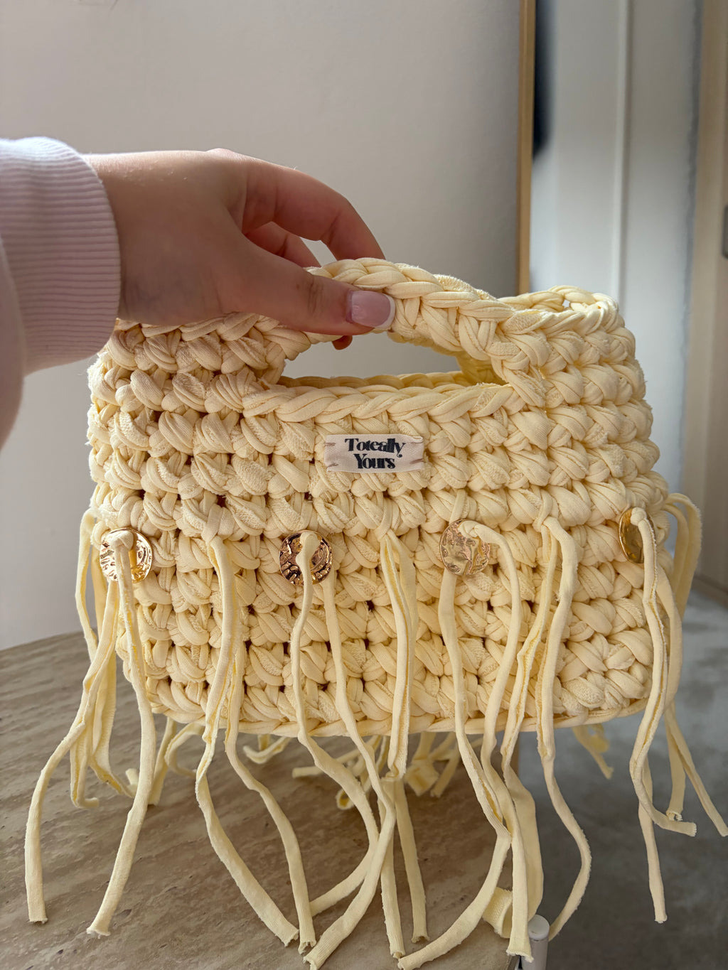 Lemon Sorbet Bucket Bag